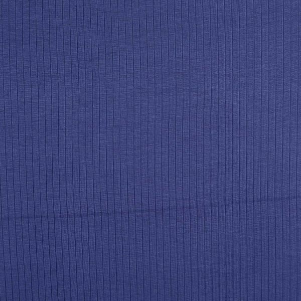 Rippenjersey - uni, marine